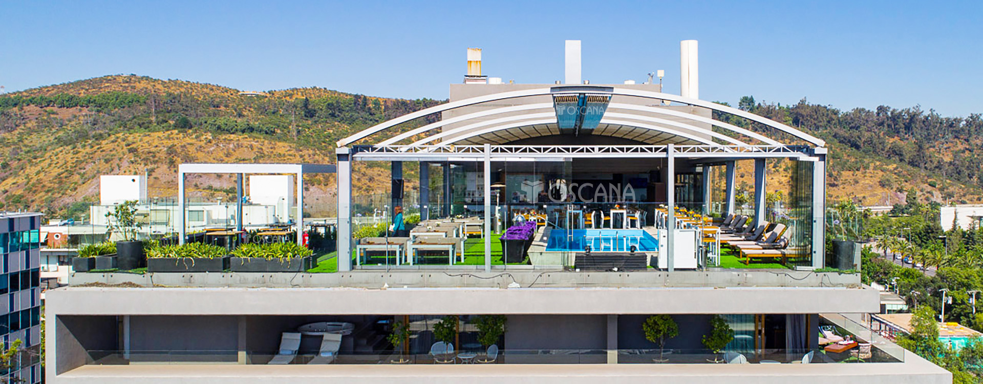 遮阳篷工程案例：智利NOI五星级酒店