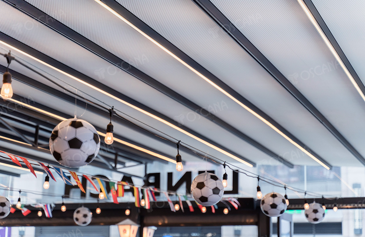 遮阳篷商业案例：兰巴赫西餐·啤酒坊