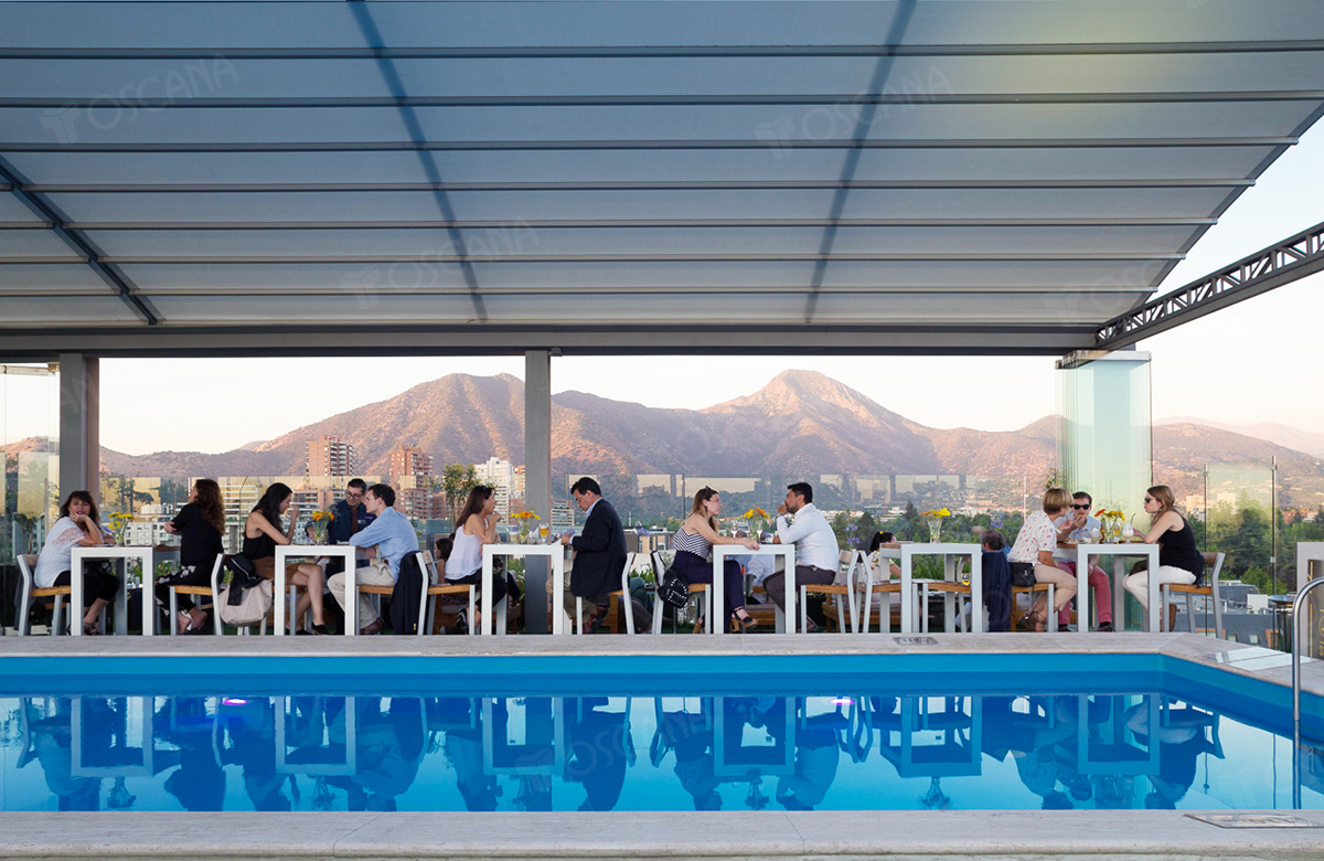 遮阳篷工程案例：智利NOI五星级酒店