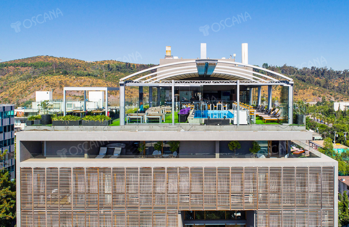 遮阳篷工程案例：智利NOI五星级酒店