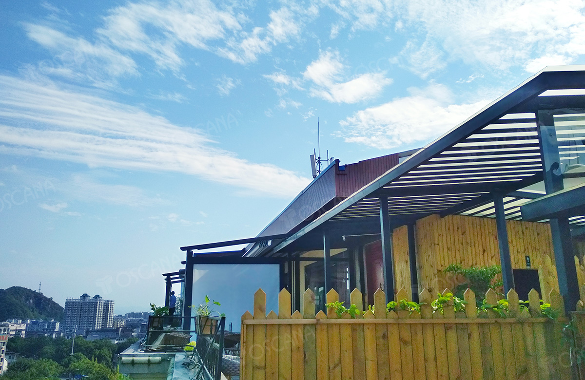 遮阳篷商业案例：桂林26°酒店